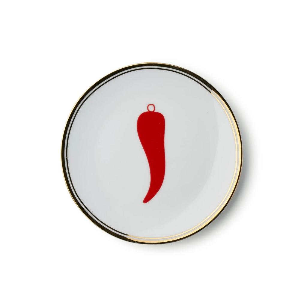 Bitossi Home La Tavola Scomposta. Тарелка пирожковая 'CHILI PEPPER' 17 см