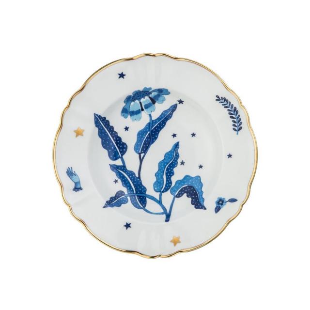 Bitossi Home Fabula Marino. Тарелка глубокая 'BLUE FLOWER' 23 см