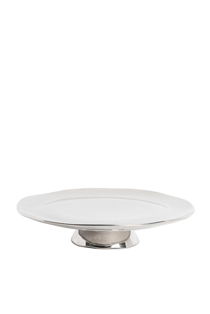 Bitossi Home Oro E Argento. Блюдо для торта, цвет: серебряный, 31 см