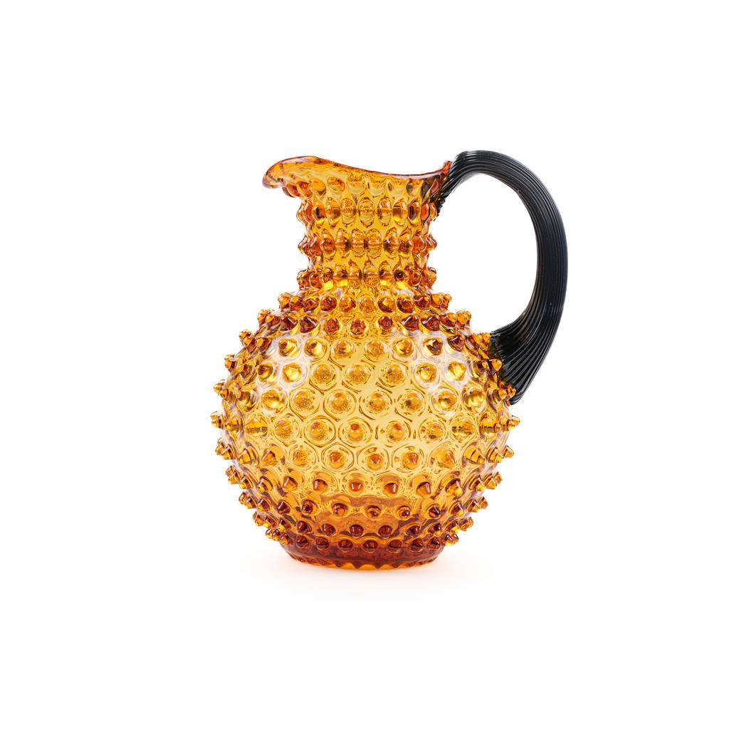 Anna Von Lipa Paris Hobnail. Кувшин,цвет: янтарный + темно-синий дымчатый, 2000 мл