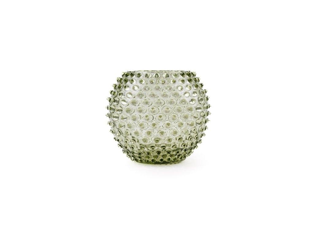 Anna Von Lipa Hobnail. Ваза, цвет: оливково-зеленая, 18 см