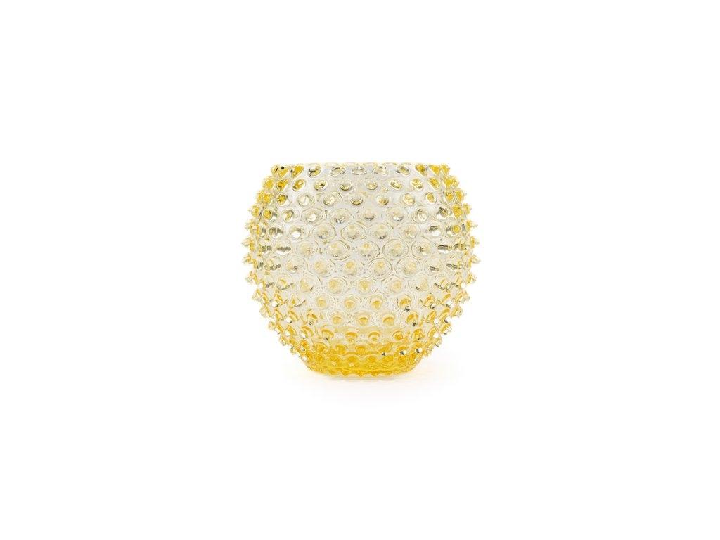 Anna Von Lipa Hobnail. Ваза, цвет: цитрон, 18 см