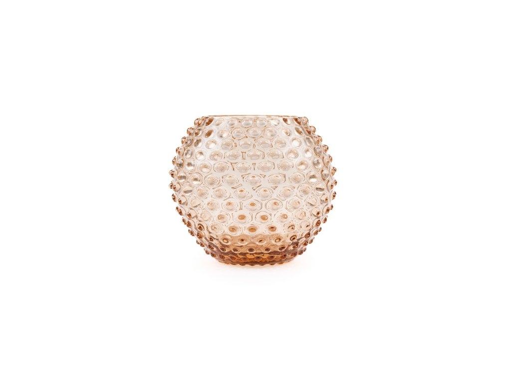Anna Von Lipa Hobnail. Ваза, цвет: коричневый, 18 см
