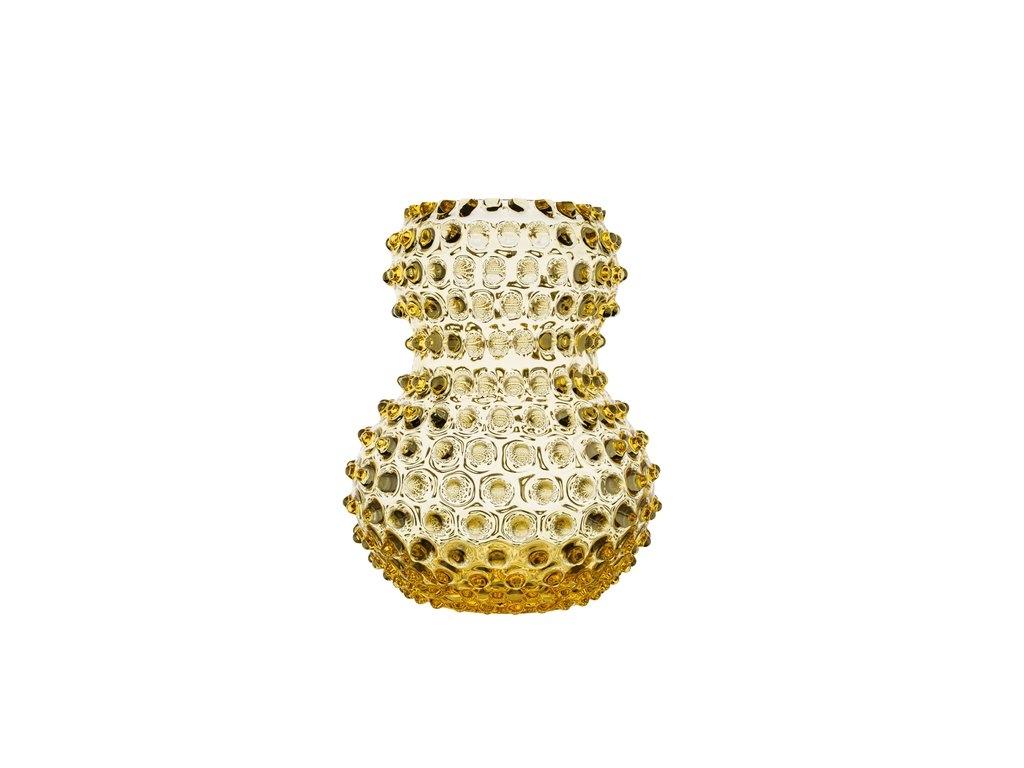 Anna Von Lipa Hobnail Birdie. Ваза, цвет: цитрон, 20 см