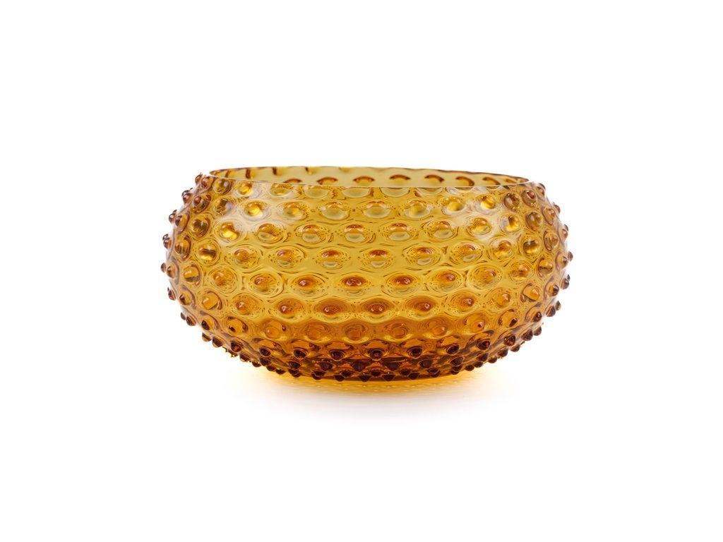 Anna Von Lipa Hobnail Tapas. Чаша, цвет: янтарный, 23 см