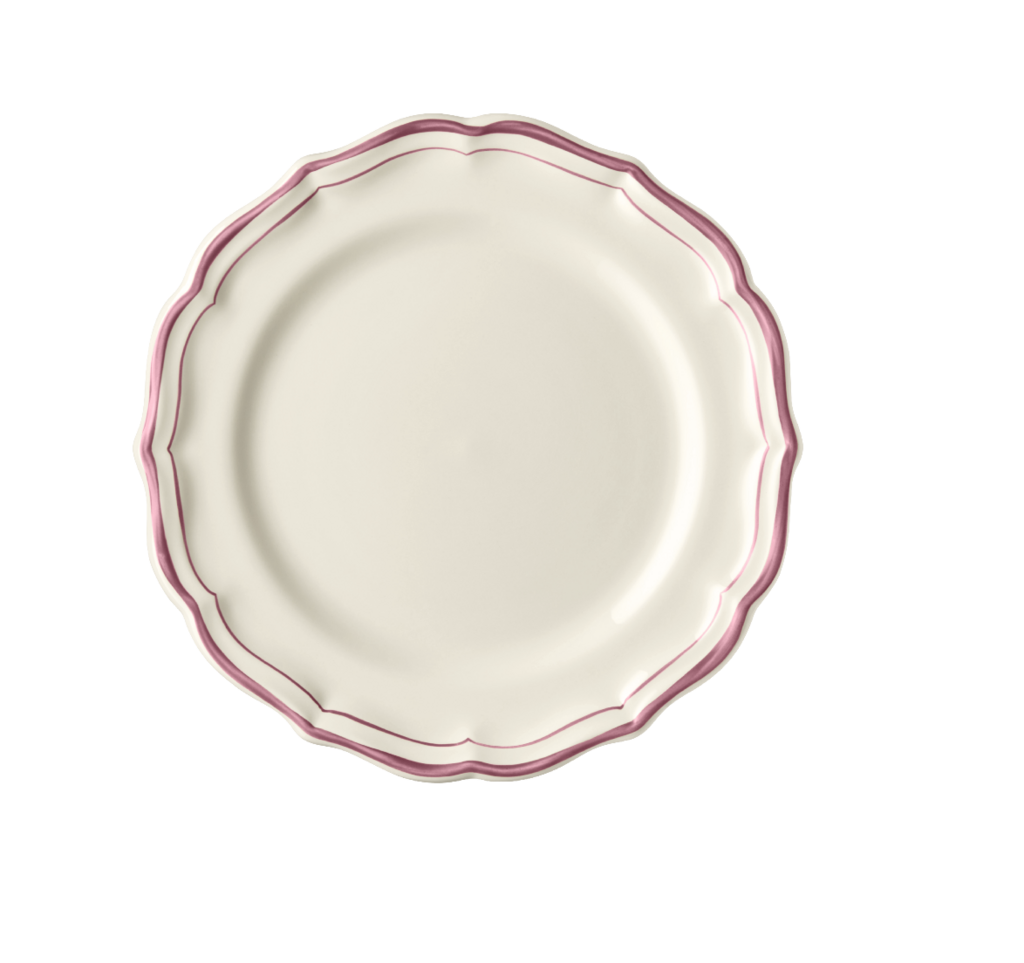 Gien FILET Pivoines. Десертная тарелка 23,2 см