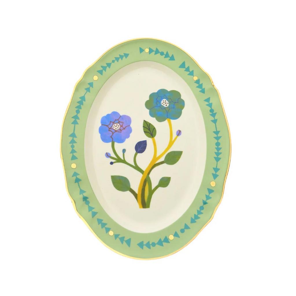 Bitossi Home Botanica. Блюдо овальное 'ORTENSIA' 34 см