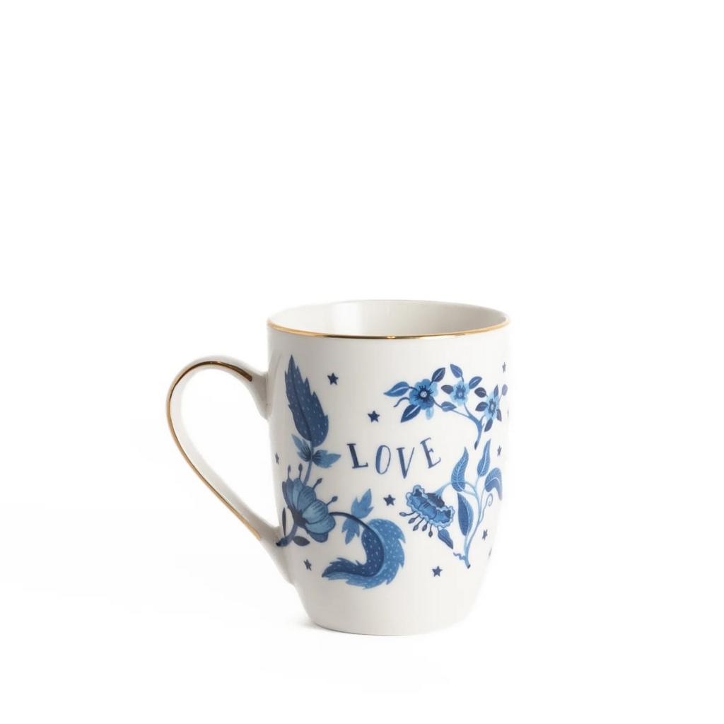 Bitossi Home Fabula Marino. Кружка 'BLUE FLOWER' 9,6 см