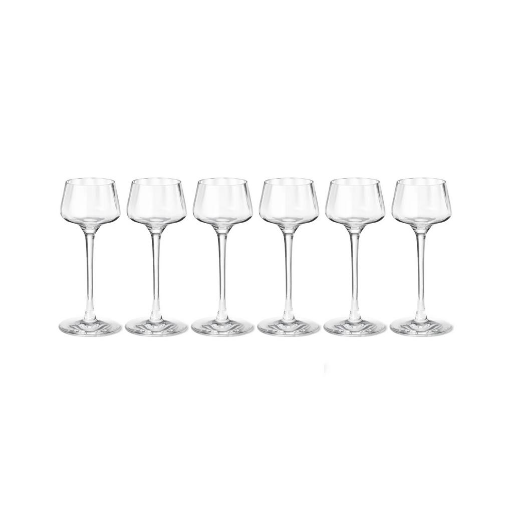 Georg Jensen Bernadotte. Набор: 6 бокалов для спиртных напитков 40 мл