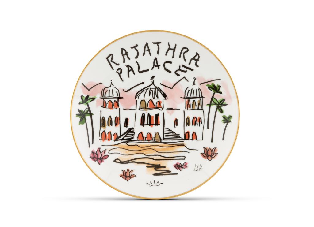 Ginori 1735 designer plate. Тарелка 'rajathra palace' 27 см
