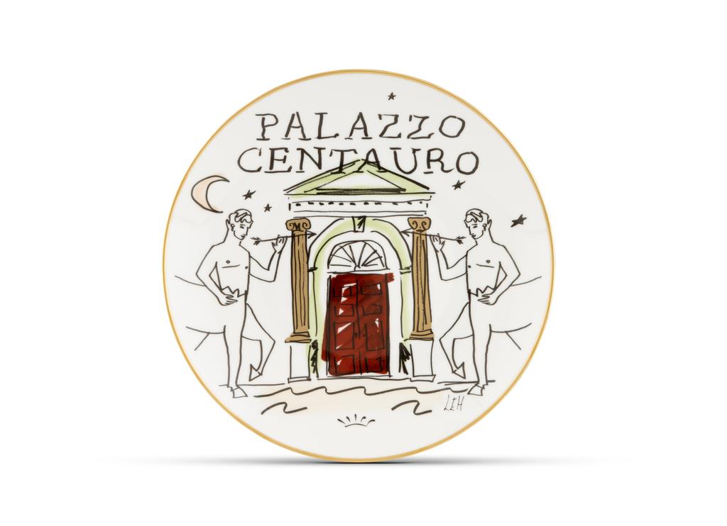 Ginori 1735 designer plate. Тарелка 'palazzo centauro' 27 см