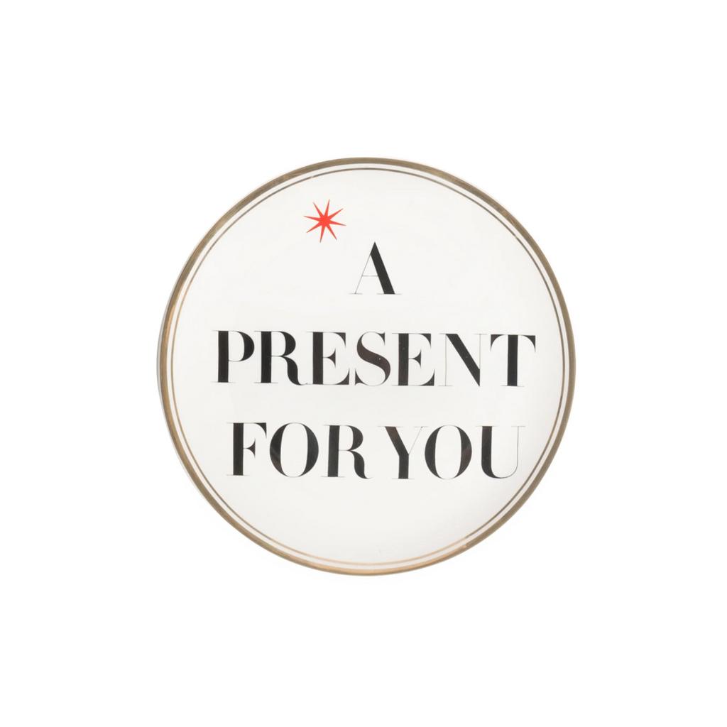Bitossi Home La Tavola Scomposta. Тарелка пирожковая 'A PRESENT FOR YOU' 17 см