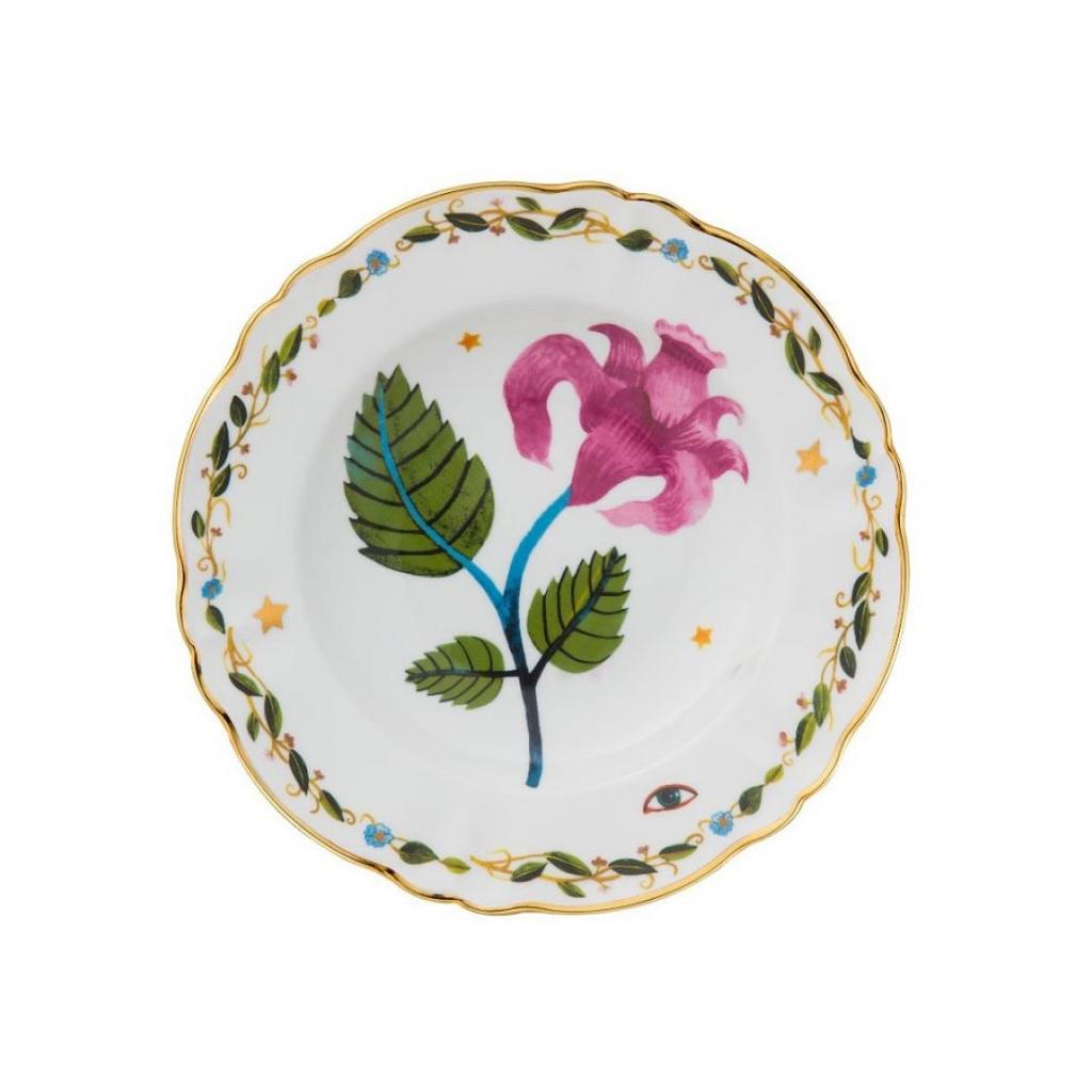 Bitossi Home Fabula Profumo. Тарелка глубокая 'PINK FLOWER' 23 см
