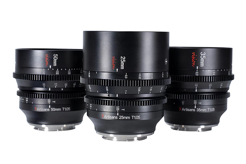 7Artisans Canon RF-Mount 25/35/50 T1.05 APS-C Vision Cinema