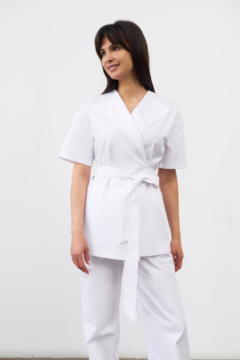 Блуза-кимоно белая KL 209