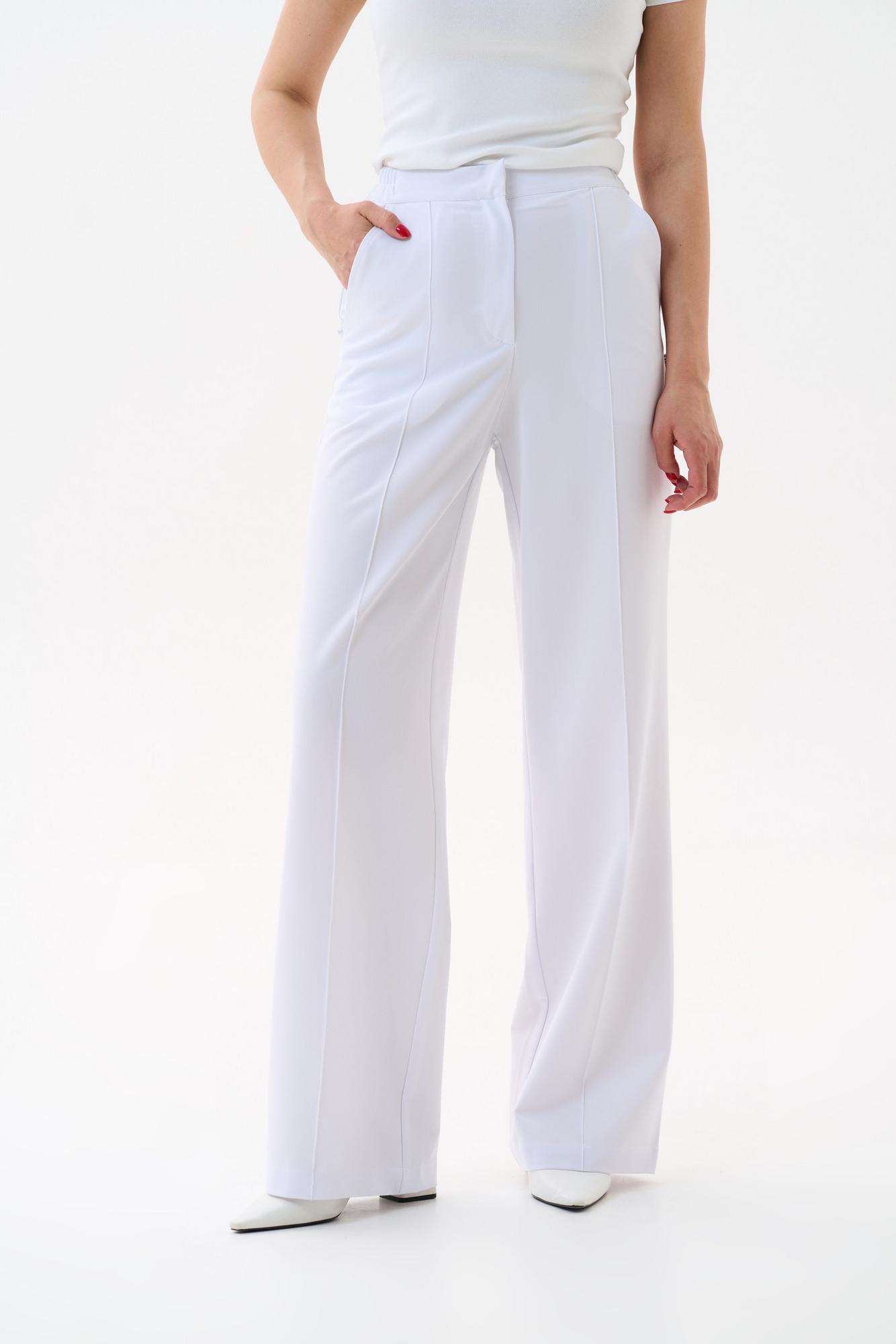 Классические брюки со стрелками белые KL 309