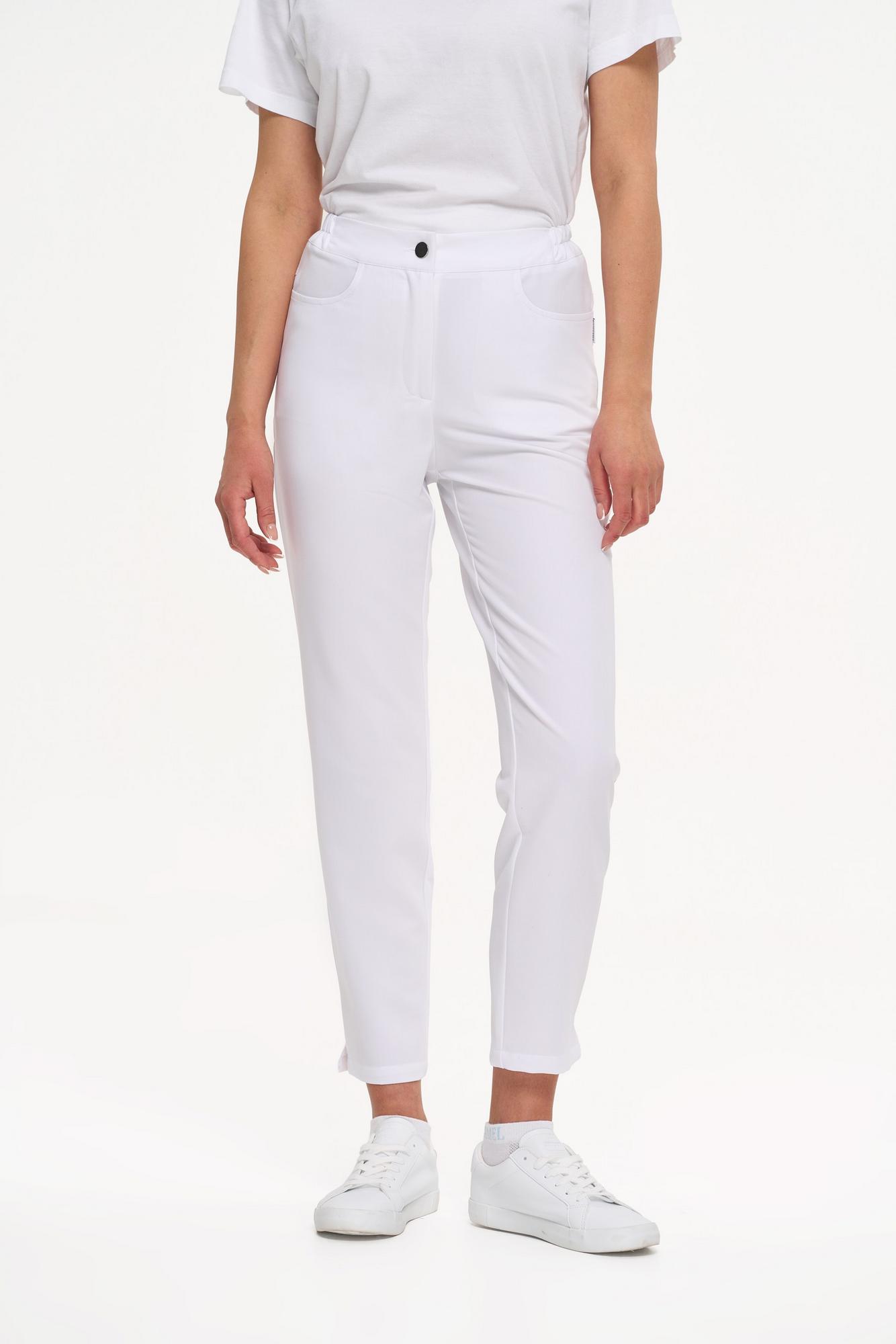 Брюки укороченные белые KL 302