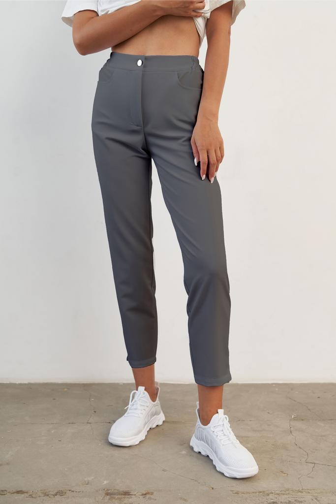 Брюки укороченные графит KL 302