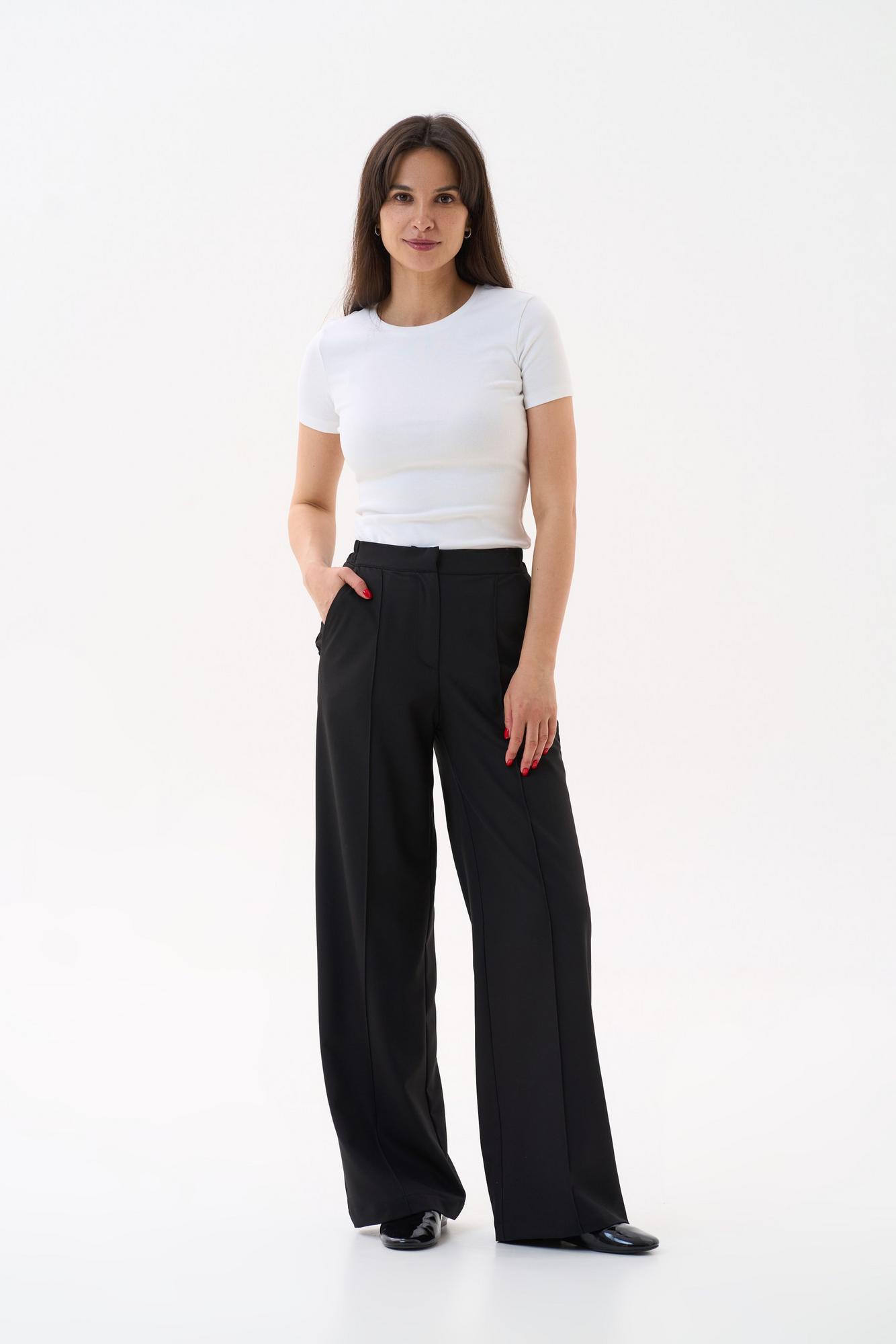 Классические брюки со стрелками черные KL 309