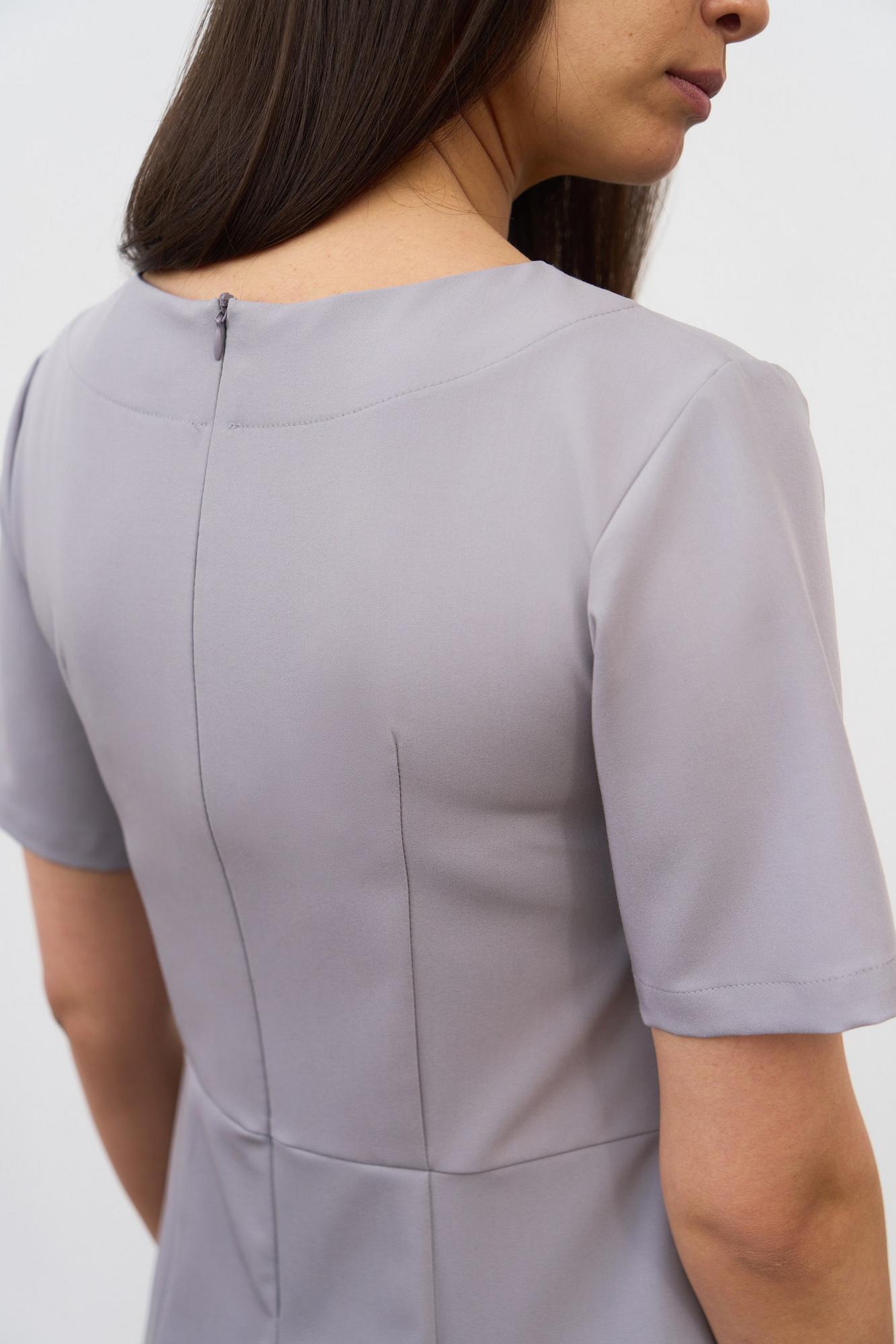 Туника с коротким рукавом светло-серая KL 214