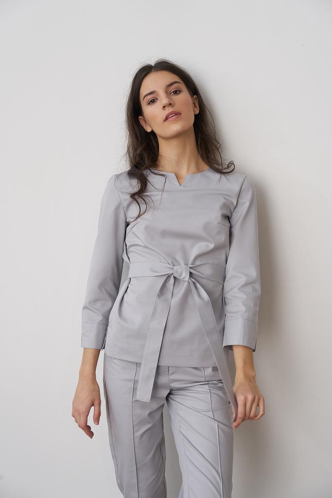 Блуза жемчужно серая KL 201