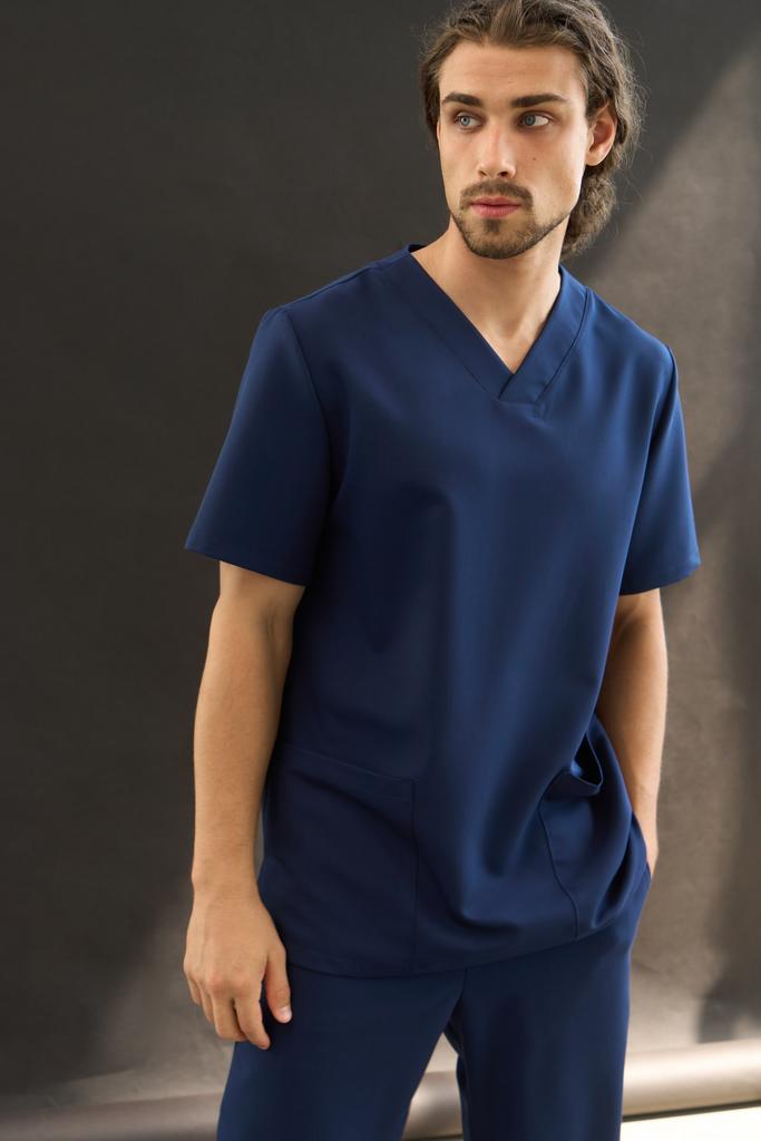 Хирургическая блуза синяя KM 202