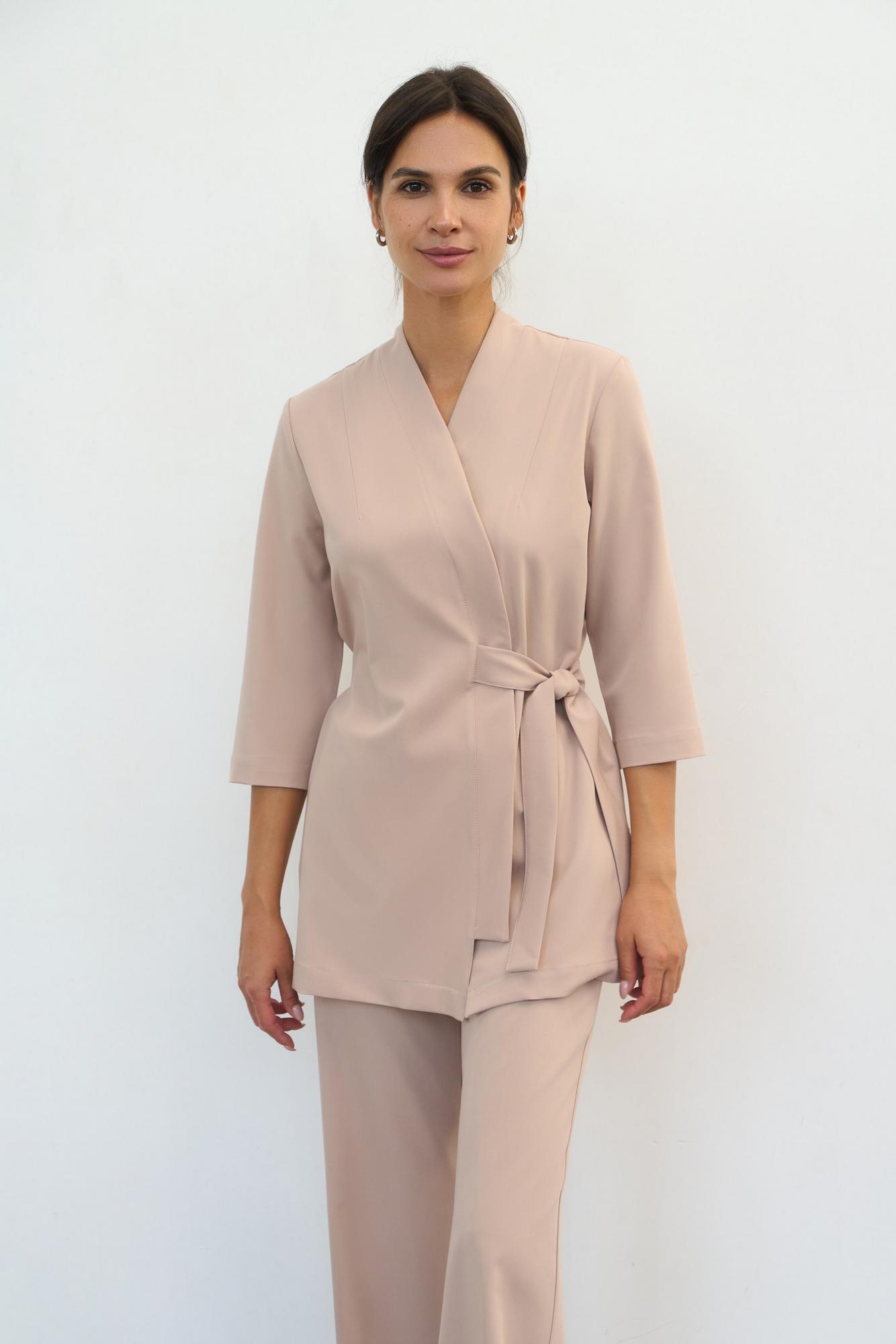 Блуза-кимоно с рукавом 3/4 сафари KL 218