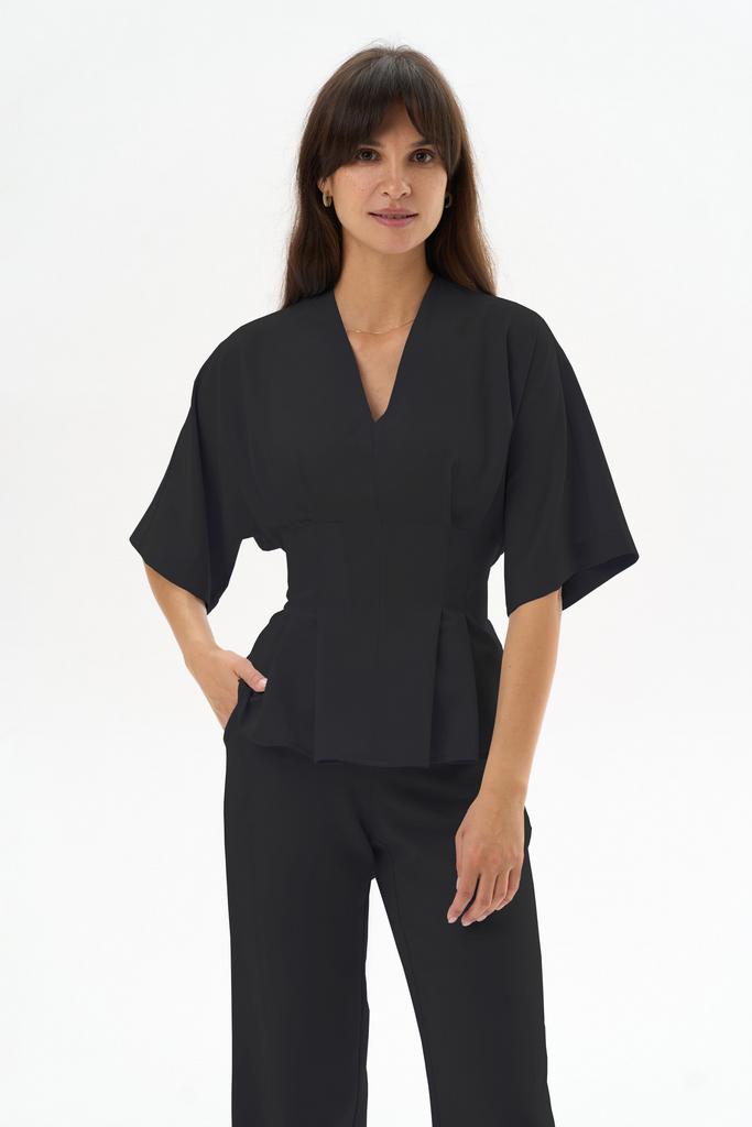 блуза с завязкой