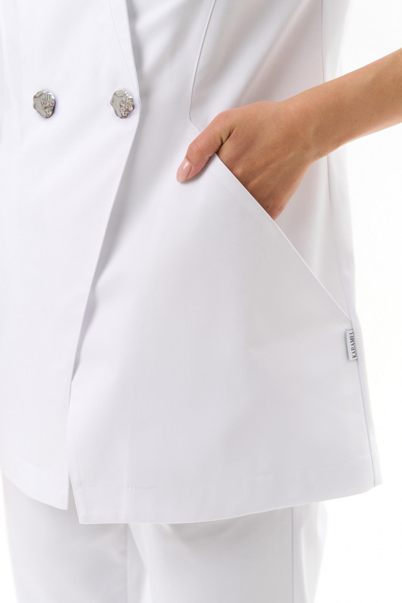 Удлиненный жакет белый KL 220