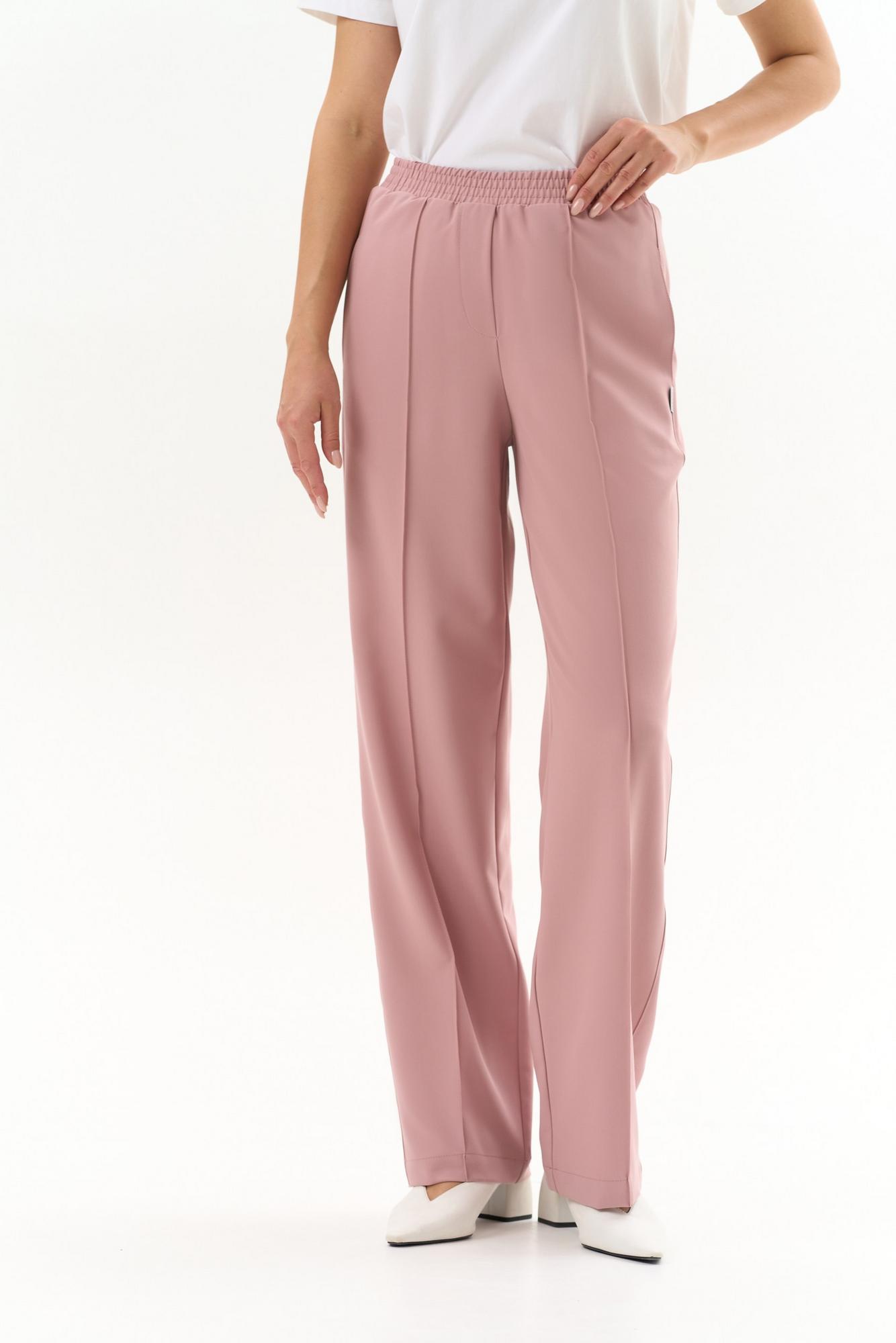 Прямые брюки со стрелками светло-розовые KL 315