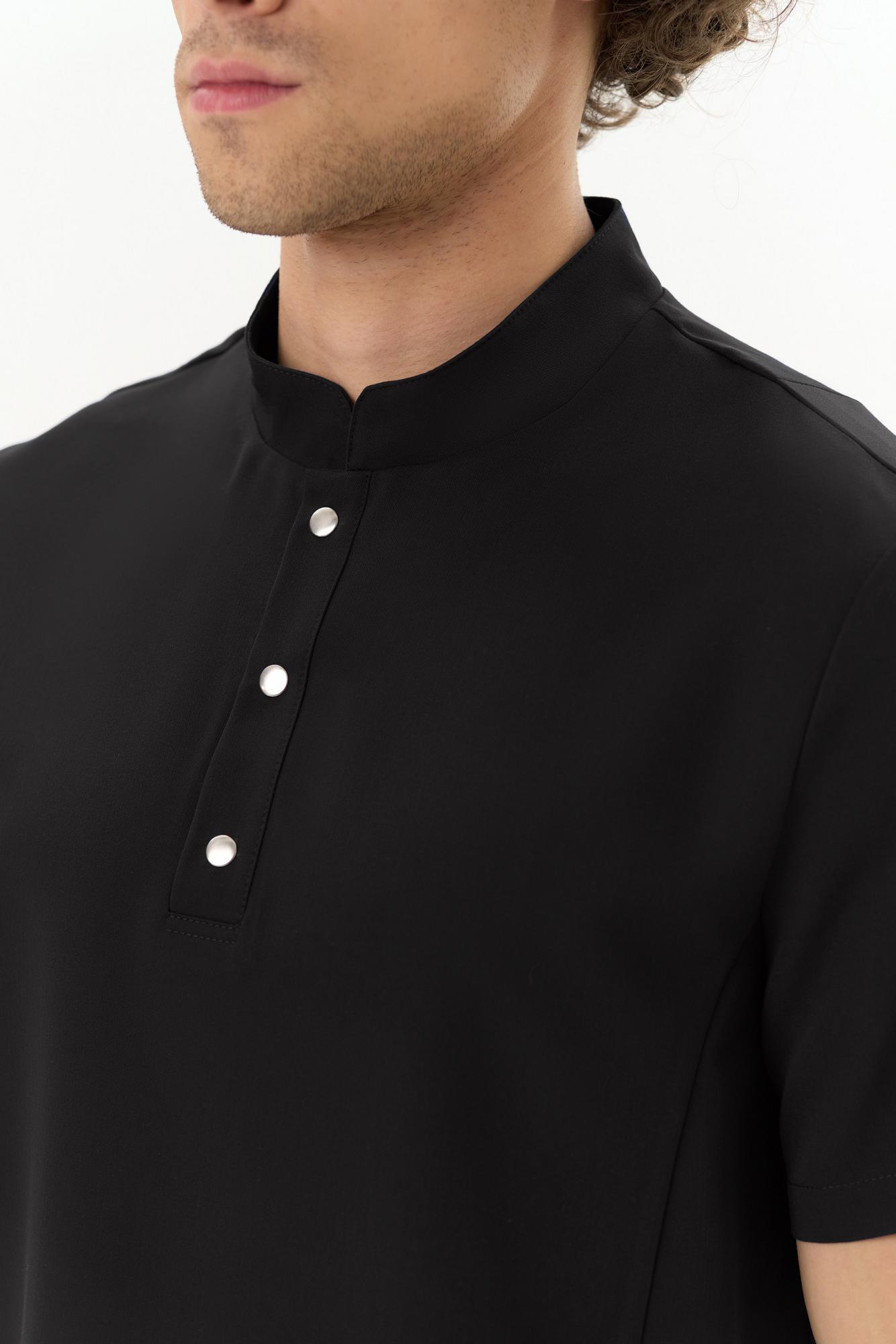 Хирургическая блуза-поло черная KM 203