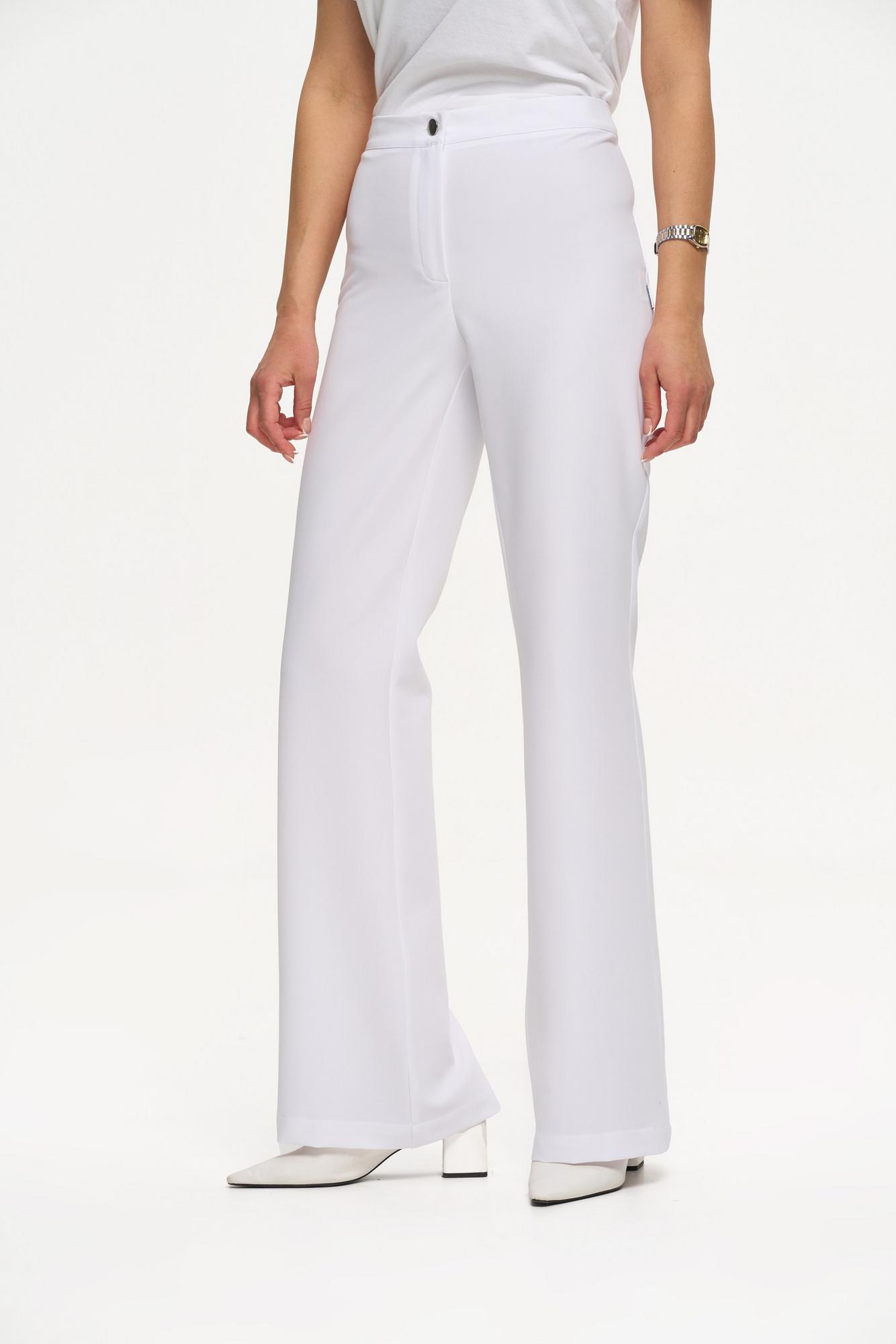 Брюки клеш белые KL 317