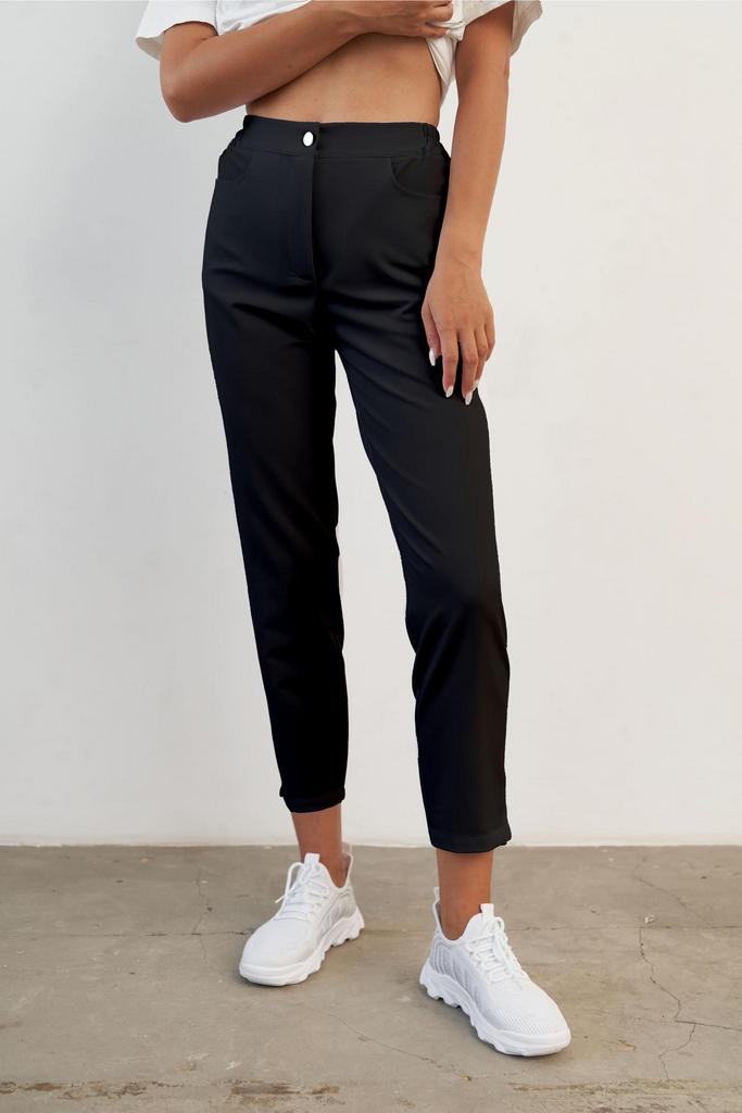 Брюки укороченные черные KL 302