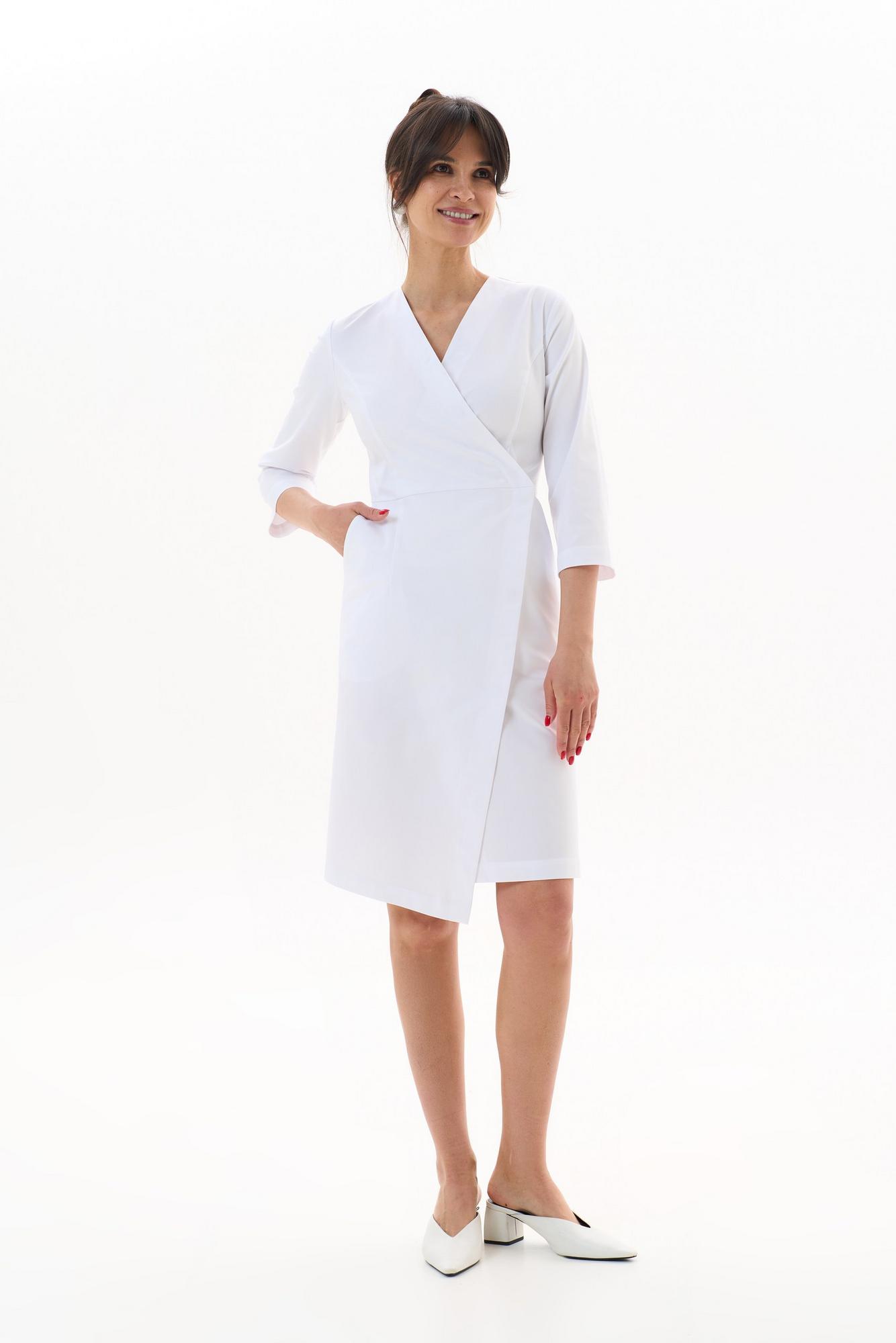 Халат-платье с рукавом 3/4 KL109