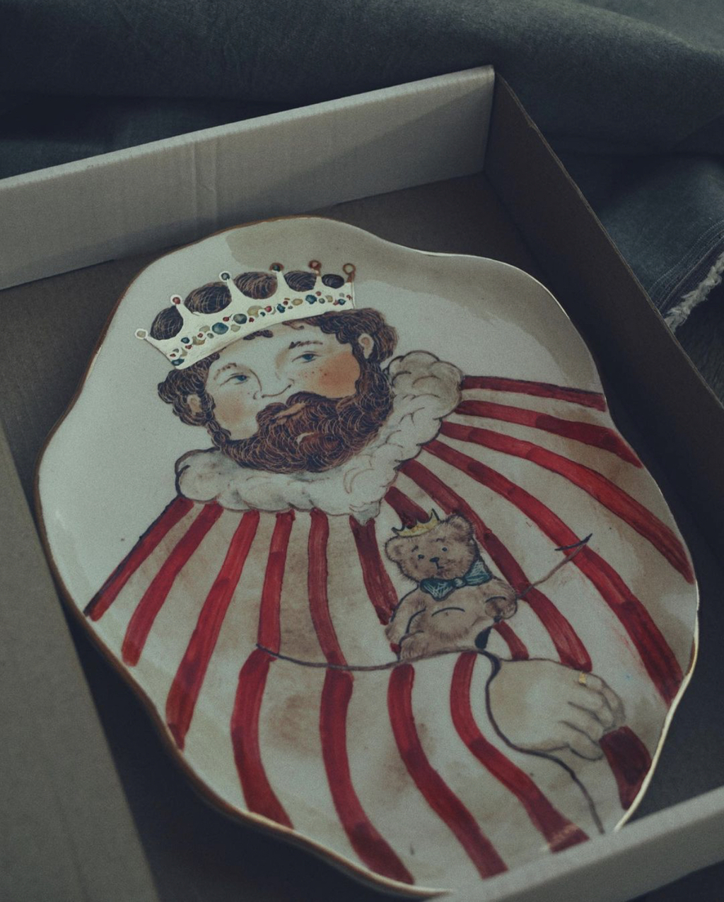 Тарелка керамическая Король