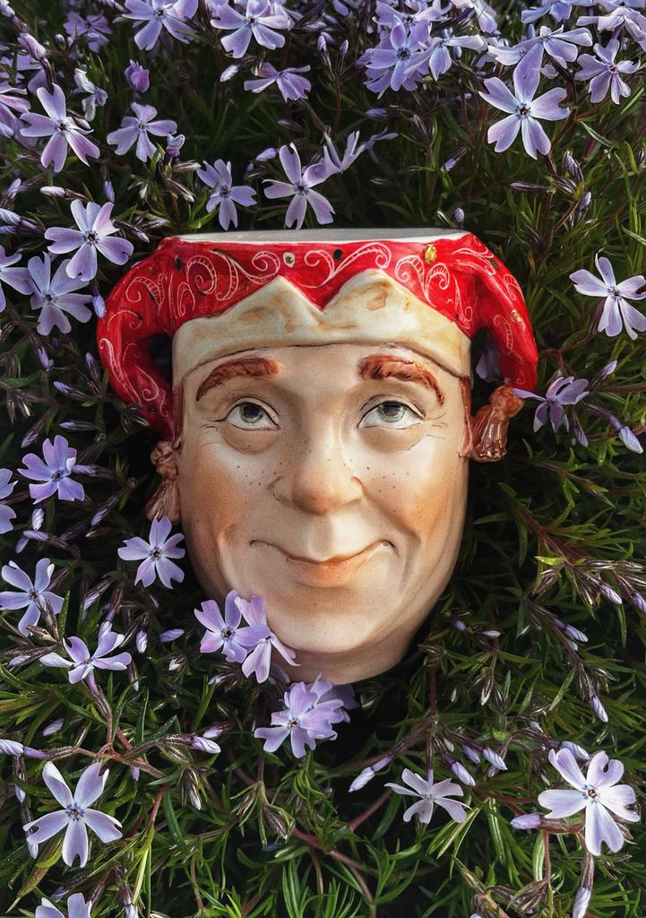 Стакан керамический с ручками Скоморох