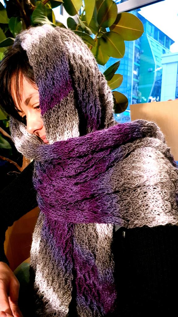 Палантин прессовым узором