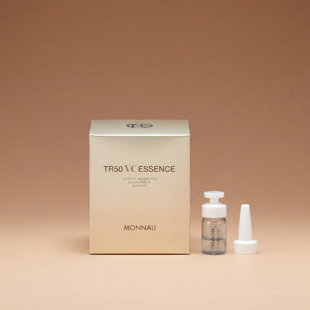 Сыворотка с витамином С и теломеразой для сияющей кожи лица (MONNALI TR50 vc essence), 4.75 мл x 4 шт.