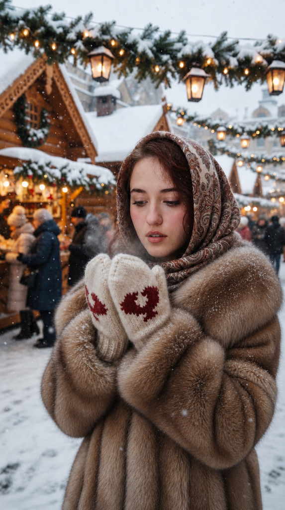 Мастер класс "Варежки-Леденцы" с элементами интарсии