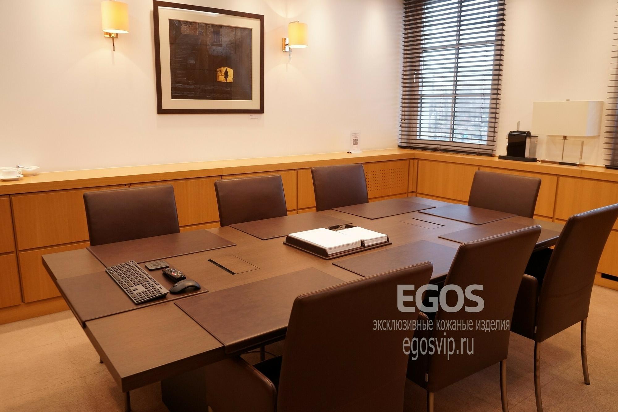 Бювар с загибом из натуральной премиальной кожи / бювары EGOS