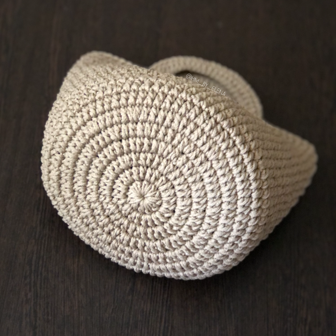 Сумка Эмма, полиэфирный шнур 2 мм. Мастер-класс.