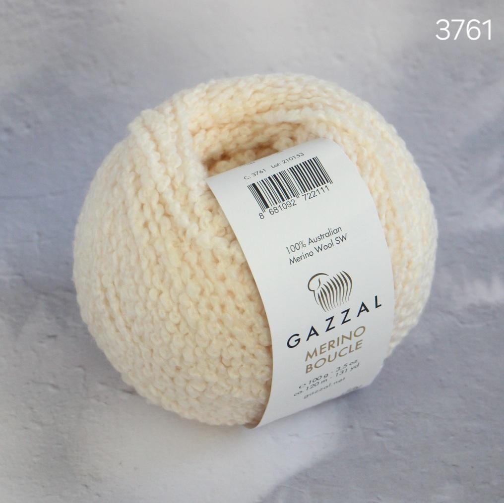 Gazzal Merino Boucle 3761 молочный