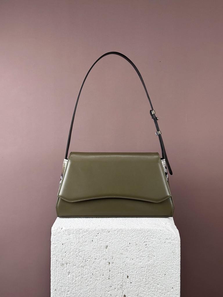 МАЙЯ оливка + питон + черный (под заказ)