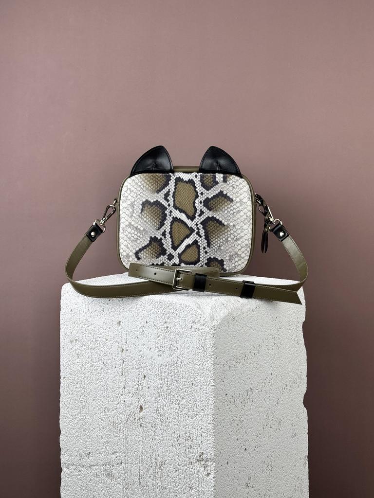 КЭТ оливка + питон + черный (под заказ)