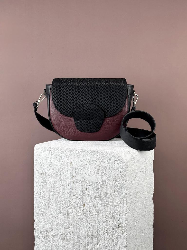 ЛОРА бордо + черный + змейка (под заказ)