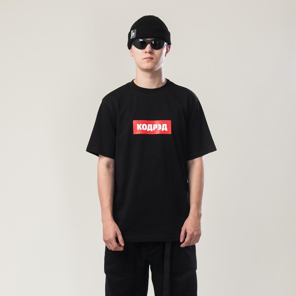 Футболка CODERED Regular Красно-белый Бокс Чёрный
