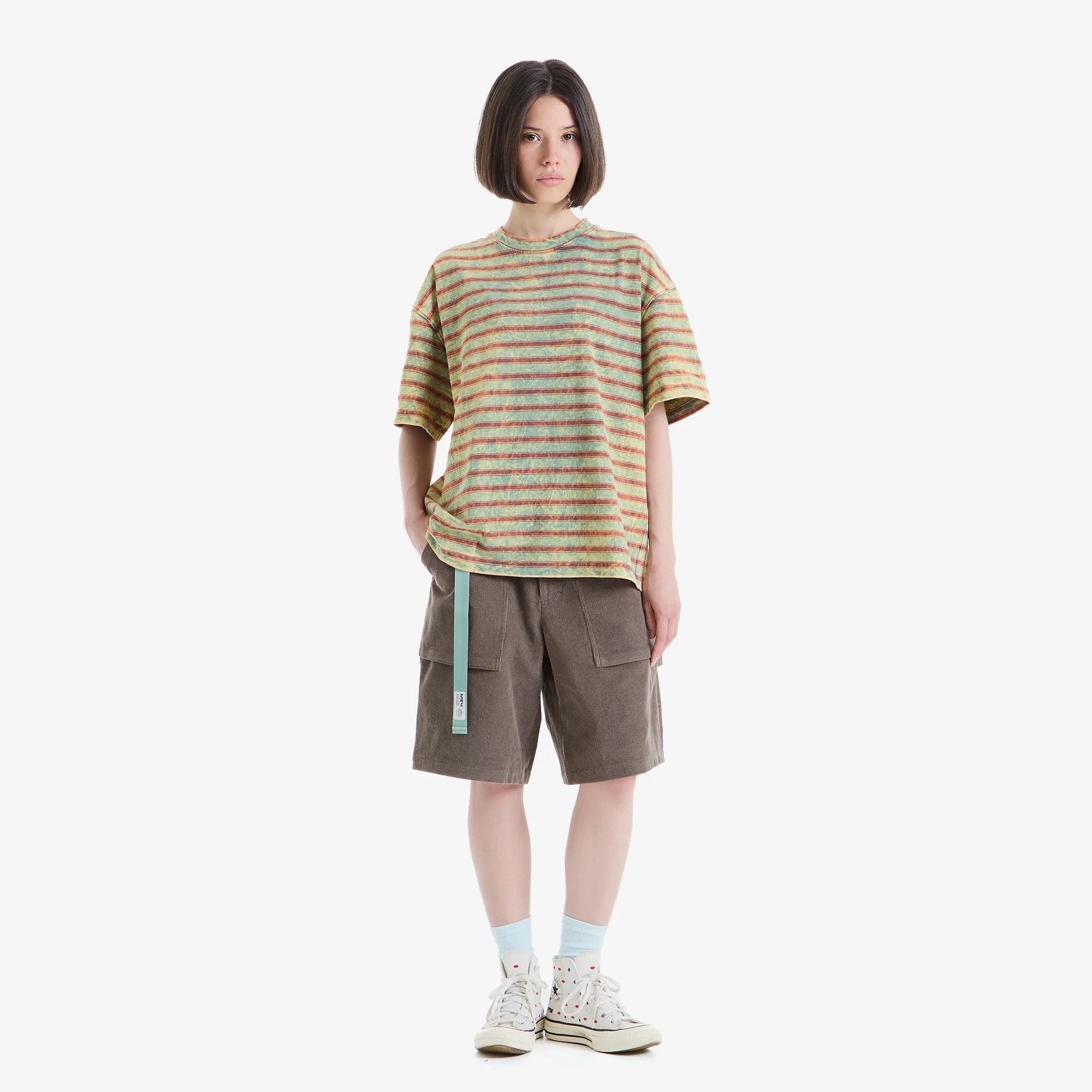 Футболка Меч TS STRIPED WASHED Mint/Cinnamon