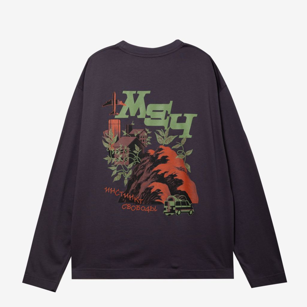 Лонгслив Меч LS INSTINCT Anchor Grey