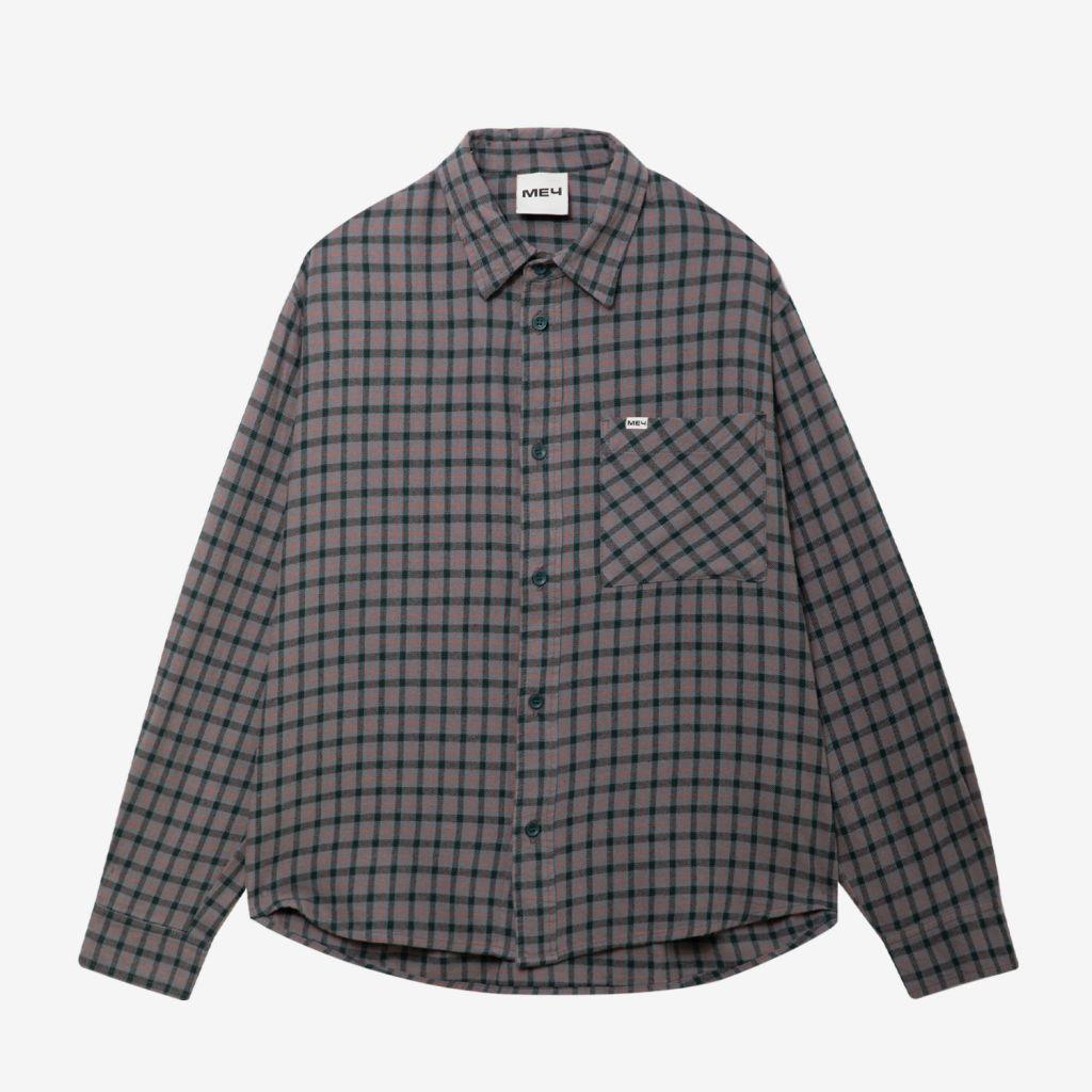 Рубашка МЕЧ PLAID FLANNEL SHIRT Grey/Green