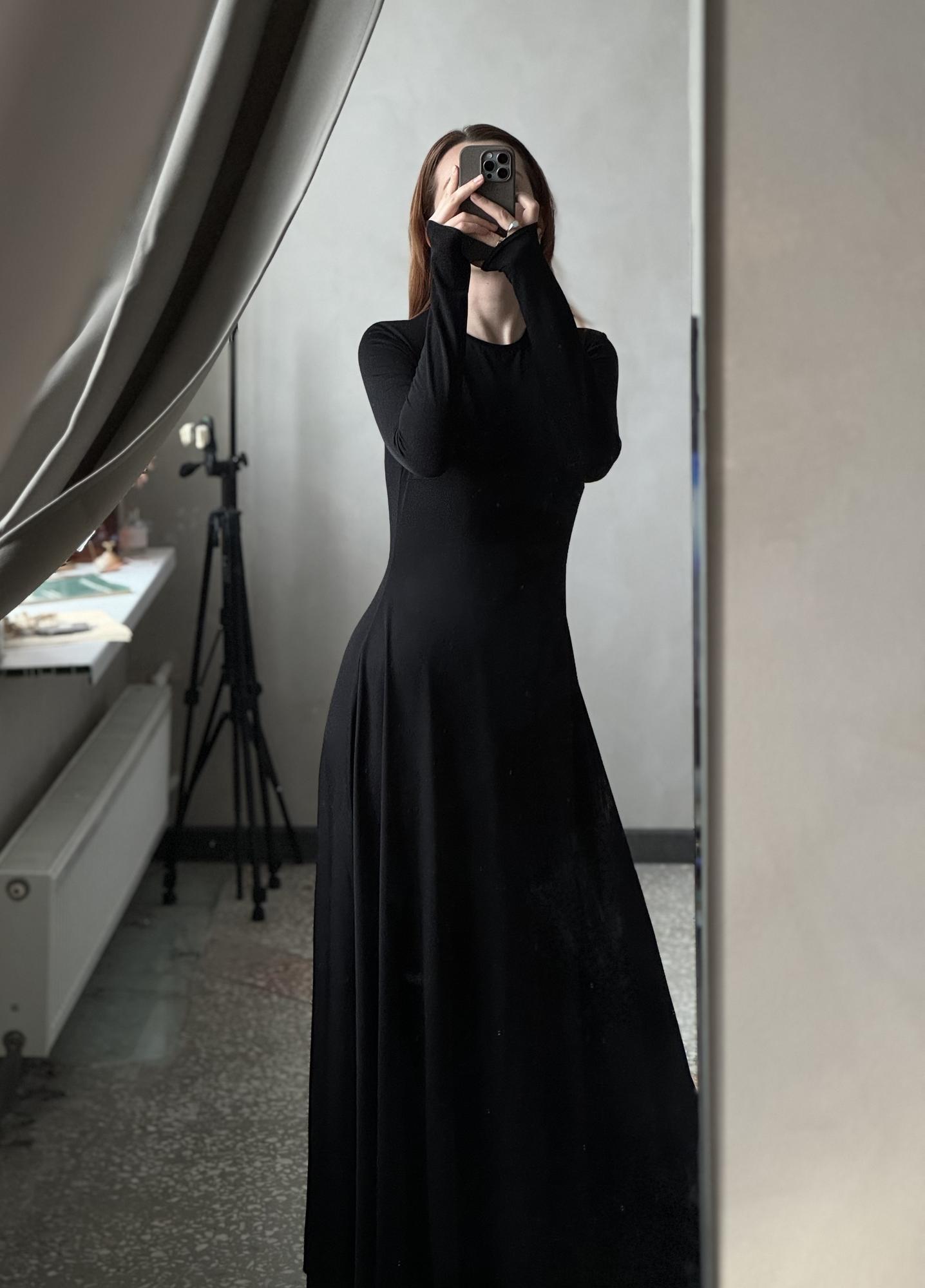 Платье из трикотажа